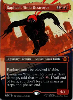 Raphael, Ninja Destroyer (Borderless) 0218 Teenage Mutant Ninja Turtles mtg Foil - Image 1