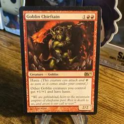 Magic: The Gathering Goblin Chieftain M11 Rare Red Creature 141 2/2 Regular - Image 1