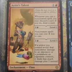 Magic: The Gathering Artist's Talent Bloomburrow Rare Red Class Enchantment - Image 1
