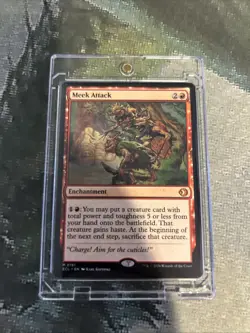 MTG Meek Attack - Lorwyn Eclipsed (ECL) #151 Magic the Gathering - Image 3