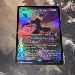 Kaito, Cunning Infiltrator X1 Mtg Foundations Nm Foil English Showcase - Image 1
