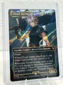 Cloud, Ex-SOLDIER (Borderless) (Surge Foil) Commander: Final Fantasy Foil - Image 3