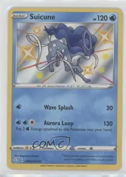 Shiny Holo - Suicune Pokemon Sword & Shield Shining Fates Vault #SV022 - Image 1