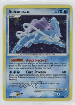 Suicune Holo Pokemon Diamond & Pearl Secret Wonders #19 2007 - Image 1