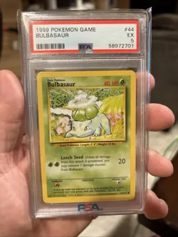 Bulbasaur #44 | 1999 Pokemon Base Set | WotC Vintage Graded Card | PSA 5 EX - Image 1