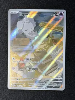 ESPURR 95/88 Pokemon Holographic Illustration Rare Perfect Order NM - Image 1