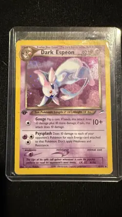 Nintendo Dark Espeon Neo Destiny 4/105 1st Edition Holo Rare 2000 English - Image 1