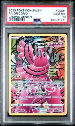 PSA 10 Oricorio GG04/GG70 - Pokemon TCG Crown Zenith Galarian Gallery GEM MINT - Image 1