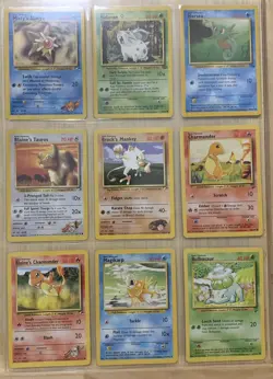 Pokemon Card Binder Collection - Vintage Card Lot | 1999-2000 WOTC Rare/Uncommon - Image 1