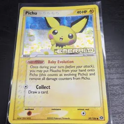 Pichu 59/106 EX Emerald Reverse Holo Rare Pokemon TCG Nintendo Pikachu MP - Image 1