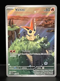 Victini SVP 208 Illustration Rare Black Star Promo Black & White Pokemon TCG - Image 1