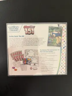Pokemon TCG 151 ETB Elite Trainer Box Scarlet & Violet Mint Factory Sealed - Image 2