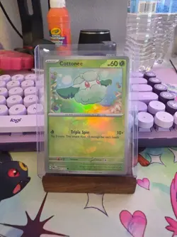 Cottonee 007/131 Prismatic Evolutions Pokemon Master Ball Reverse Holo Near Mint - Image 1