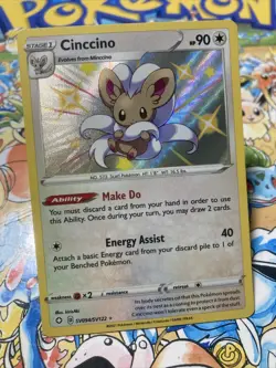 Pokemon TCG Cinccino Shining Fates SV094/SV122 Holo Shiny Holo Rare - Image 2