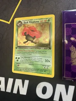 Pokemon Card Dark Vileplume 13/82 Team Rocket Holo Rare 1st Edition 318💎NM +💎 - Image 3