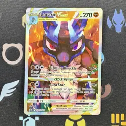 Lucario Vstar SWSH291 Crown Zenith ETB Black Star Promo LP-MP - Image 1