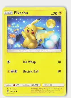 Pikachu 56/236 Common Unified Minds Pokemon Lightly Played Misa Tsutsui - Image 1