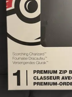 Pokemon TCG Scorching Charizard Premium Zip Binder Pokemon Center New Sealed - Image 2