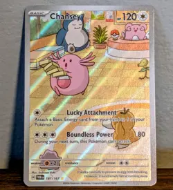 2024 Pokemon Chansey 187/167 Sv06 Holo Illustration Rare IR Full Art Gold Star - Image 1