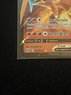 Charizard V Pokemon TCG 017/172 Ultra Rare Holo Brilliant Stars 2022 Near Mint - Image 2