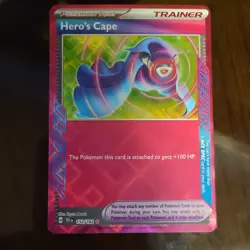 Pokemon Hero's Cape Trainer ACE SPEC Rare Holo 152/162 SV05 EN - Image 1