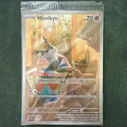 Pokemon Mimikyu SVP 075 Scarlet Violet Black Star Holo Promo Factory Sealed - Image 1