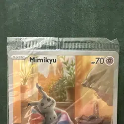 Pokemon Mimikyu SVP 075 Scarlet Violet Black Star Holo Promo Factory Sealed - Image 3
