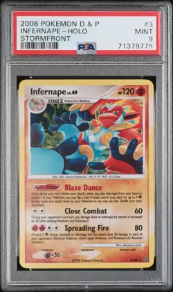 INFERNAPE HOLO 3/100 STORMFRONT POKEMON PSA 9 - Image 1