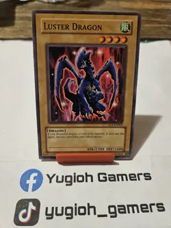 Yu-Gi-Oh Luster Dragon SD1 Unlimited Common Light Played - Image 1