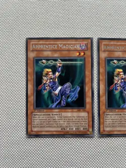 Yu-Gi-Oh! TCG: Lot of x2 Apprentice Magician MFC-066, 1st Edition, NM, Rare - Image 3