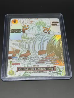 Gum-Gum Golden Rifle OP15-116 Manga Event Alternate Art One Piece Card English - Image 3