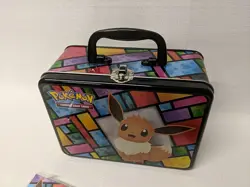 Pokemon TCG Treasure Chest Lunch Box 2021 Eevee Lunchbox Only Plus 3 Cards. - Image 4