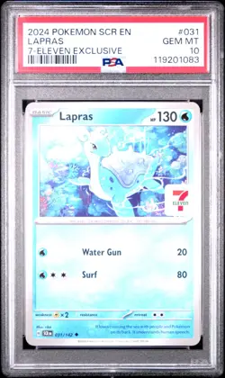 Lapras (7-Eleven Promo) 031/142 Miscellaneous Cards & Products Regular PSA 10 - Image 1