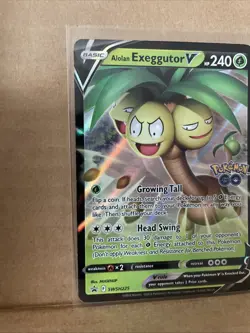 Alolan Exeggutor V SWSH225 Black Star Promo Pokemon GO Card - Image 5