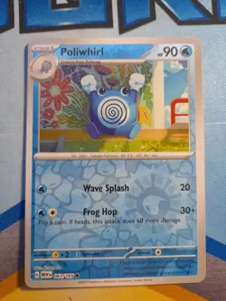 Poliwhirl Reverse Holo 061/165 Scarlet & Violet 151 Pokemon Card - Image 1