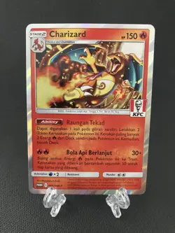 Charizard Pokemon Card Indonesian KFC Promo Rare Holo Edition - Image 1