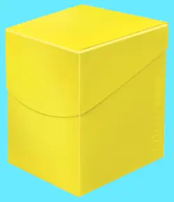 Ultra PRO Eclipse PRO-100+ Lemon Yellow Deck Box Divider card case Pokemon ccg - Image 1