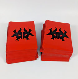 MTG CCG Premium Card Sleeves RAVNICA RAKDOS SYMBOL ART Pack of 195 OOP - Image 1