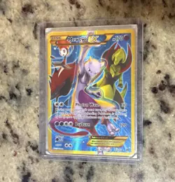 Pokemon TCG Mewtwo EX 163/162 XY BREAKthrough Secret Rare Full Art Holo 170HP - Image 1