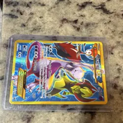 Pokemon TCG Mewtwo EX 163/162 XY BREAKthrough Secret Rare Full Art Holo 170HP - Image 2