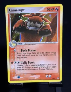 The Pokemon Company Pokemon TCG Deoxys Camerupt 4/107 Holo Rare EN 2005 HP90 - Image 1