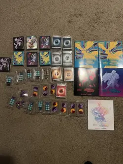 Pokemon Lot of 5 Player Guides With Miscellaneous ETB Accessories - Image 1
