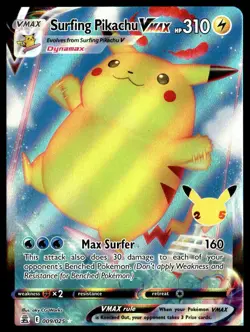 Pokemon TCG Celebrations #009/025 Surfing Pikachu VMAX - Image 1