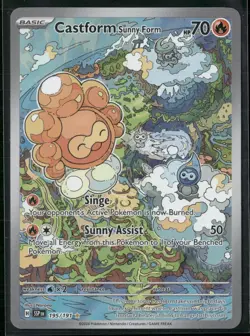 Castform Sunny Form #195/191 2024 Surging Sparks Holo - Image 1