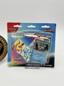 Pokemon Prismatic Evolutions Tech Sticker Collection - Glaceon - Factory Sealed - Image 1