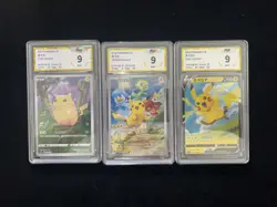 2025 Pokemon TCG S-Chinese PROMO 004/SV-P 019/024 Pikachu PGS 9 Lot*3 LU57 - Image 1