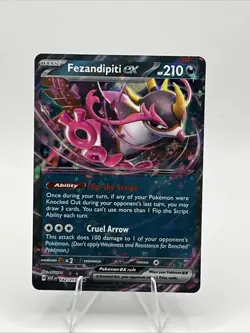 Pokemon TCG Fezandipiti ex 142/217 Ascended Heroes NM - Image 1
