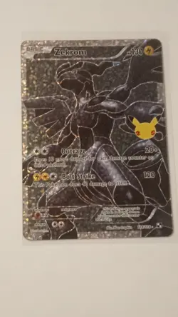 Pokemon Celebrations Zekrom 114/114 25th Anniversary Holo Full Art - Image 1