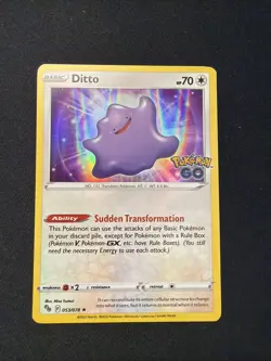 2022 Ditto 53/78 - Holo Rare - Pokemon GO Stamped -Pokemon TCG - Image 1