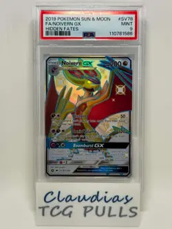 POKEMON Noivern GX SV78/SV94 Hidden Fates: Shiny Vault Holo GRADED PSA MINT 9 EN - Image 1